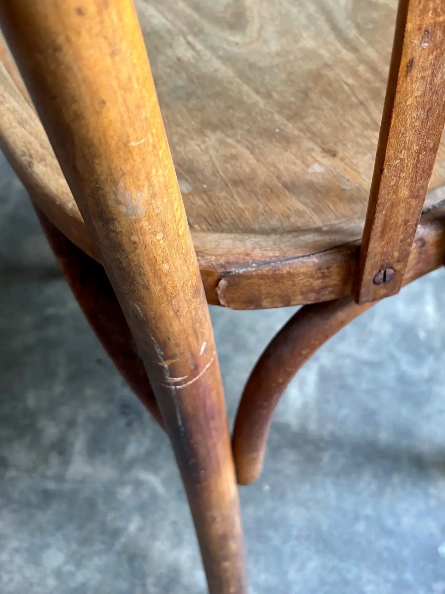 Mahieu bistro chair in bent beech
