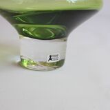Vase vert de l'ère spatiale par Bo Borgstrom pour Aseda Suède 1960