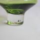 Space age green vase by Bo Borgstrom for Aseda Sweden 1960s