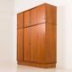 Omann Jun Extra large mid century teak wardrobe, Denmark, 1970s
