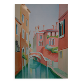 Janick LEDERLE: Small canal in Venice, original signed lithograph