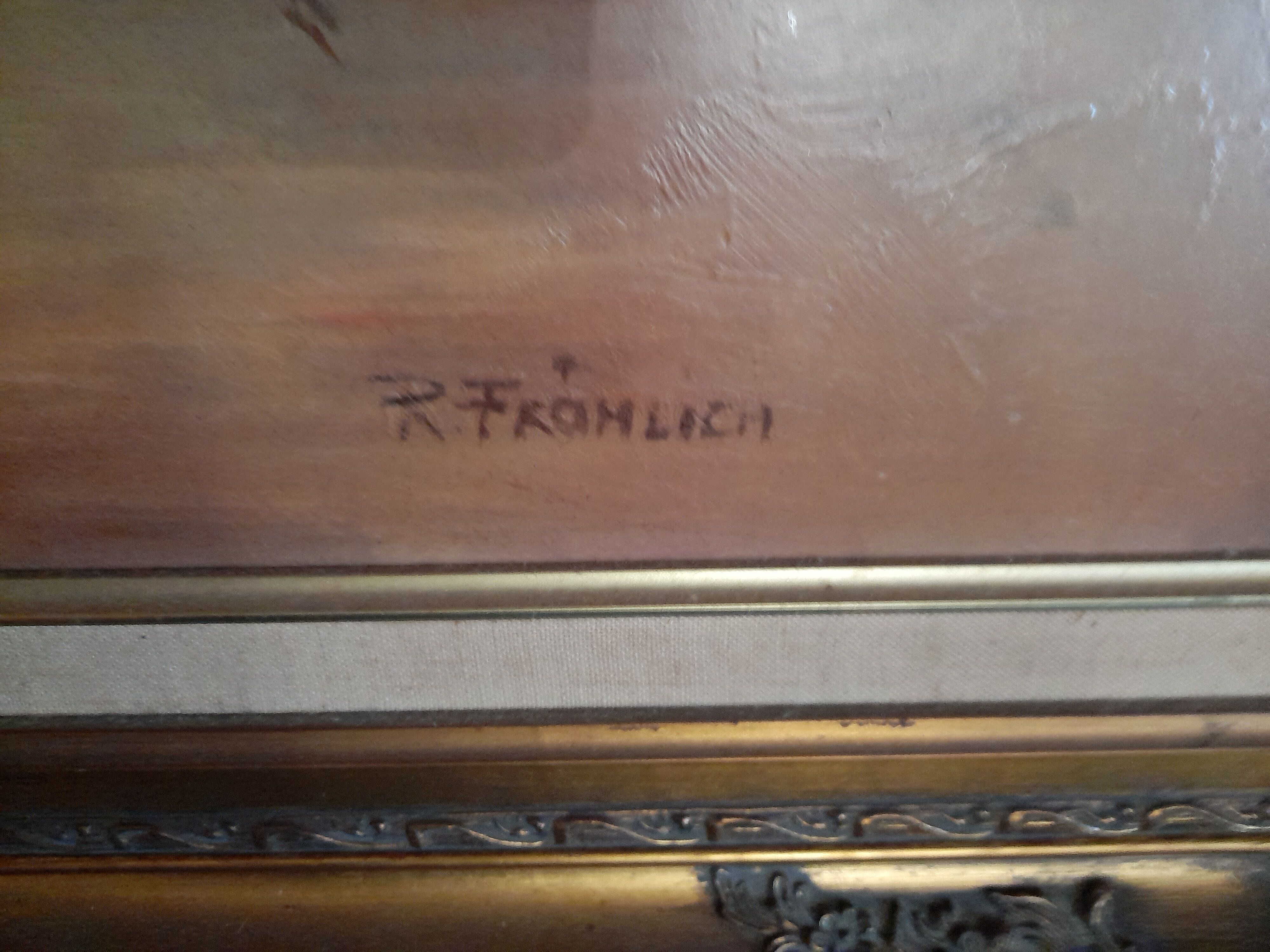 Oil-on-canvas painting by Fritz Fröhlich