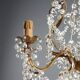 Antique chandelier in gilded iron and metal, Italy, 20th century