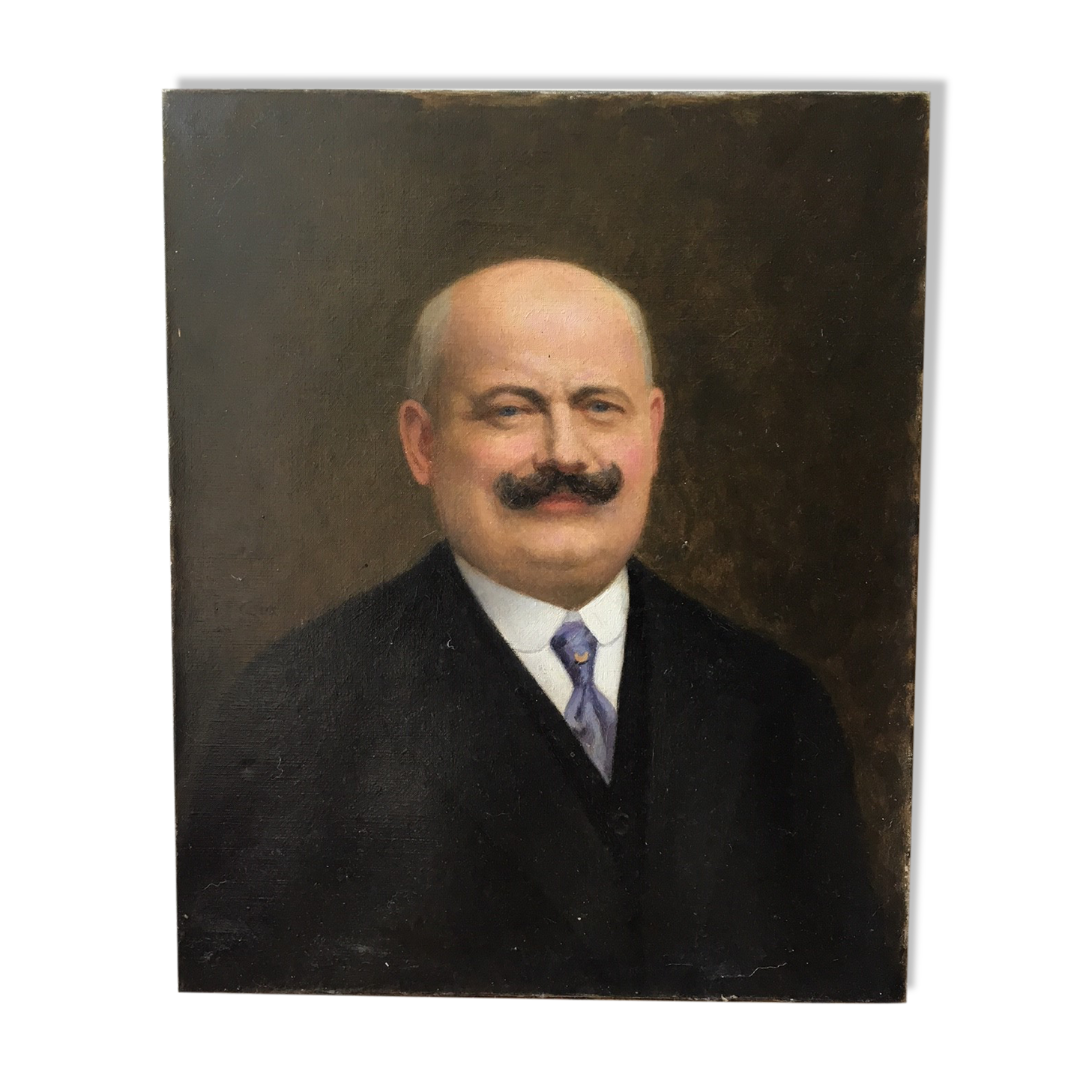 Oil on canvas portrait 19th end