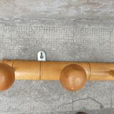 Bamboo bamboo coat rack 5 hooks