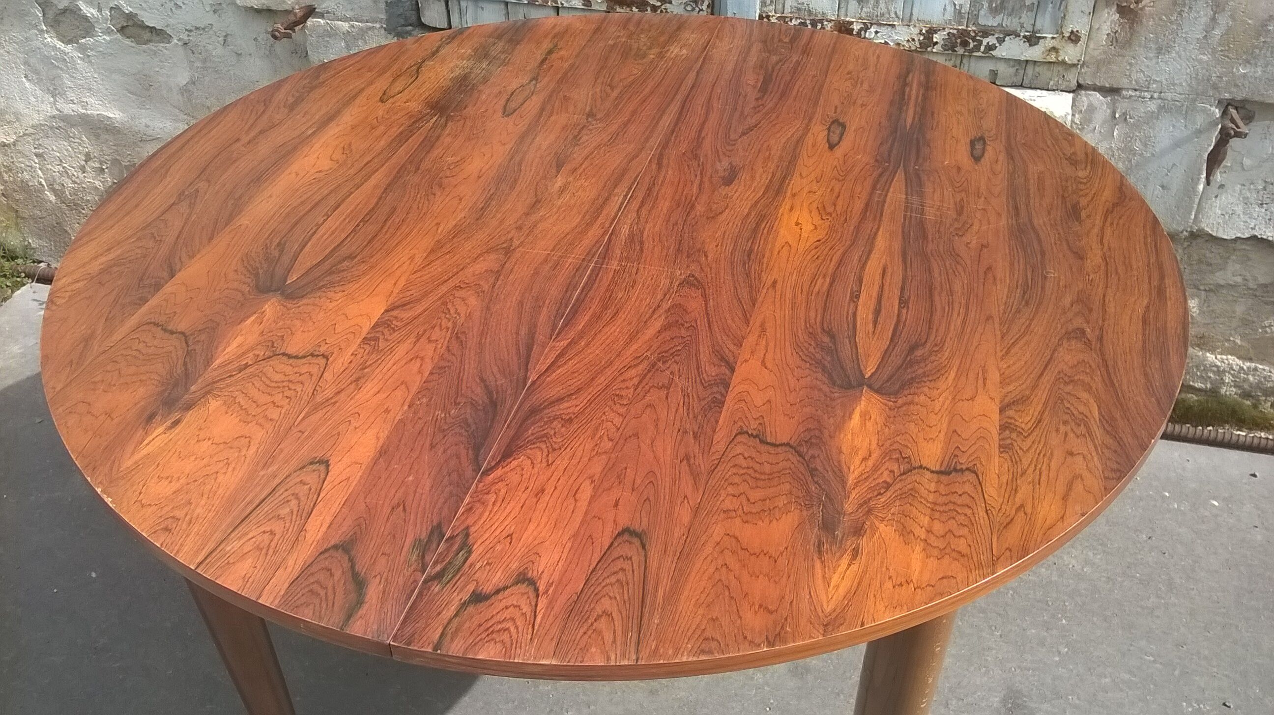 Scandinavian rosewood extension table