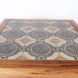 Coffee table in rosewood and with tiles of Danish design, 1960s