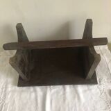 Old small hand-carved bench