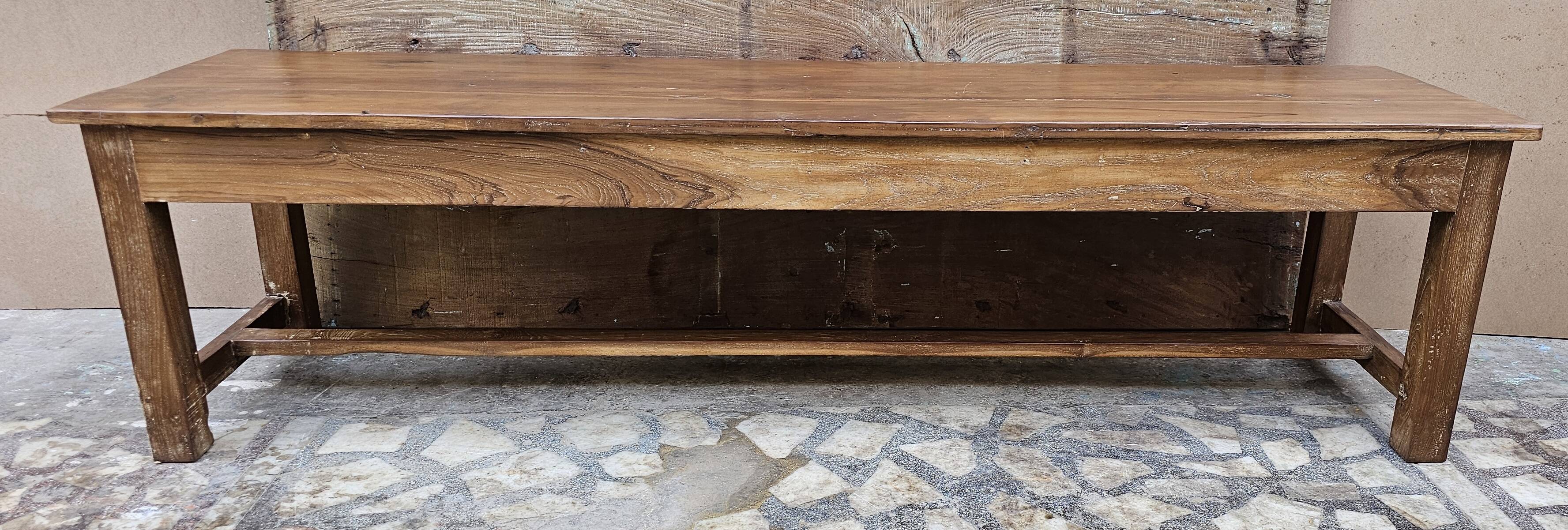 Old Burmese teak bench