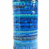 Vase cylindre, bleu / bleu, bitossi, aldo londi conception