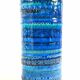 Vase cylindre, bleu / bleu, bitossi, aldo londi conception