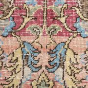 4x8 Pink & Navy Blue Vintage Rug 137x256Cm SK 6302