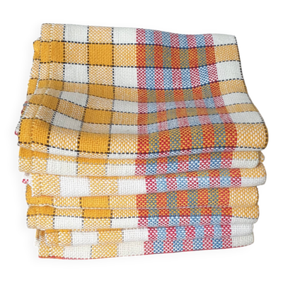 Serviettes de table anciennes en coton