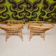 Garden lounge set in vintage bamboo rattan 1960