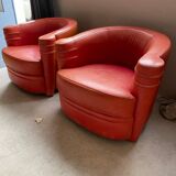 Pair of art deco armchairs