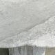 Italian postmodern scalloped Carrara marble coffee table, 1980s