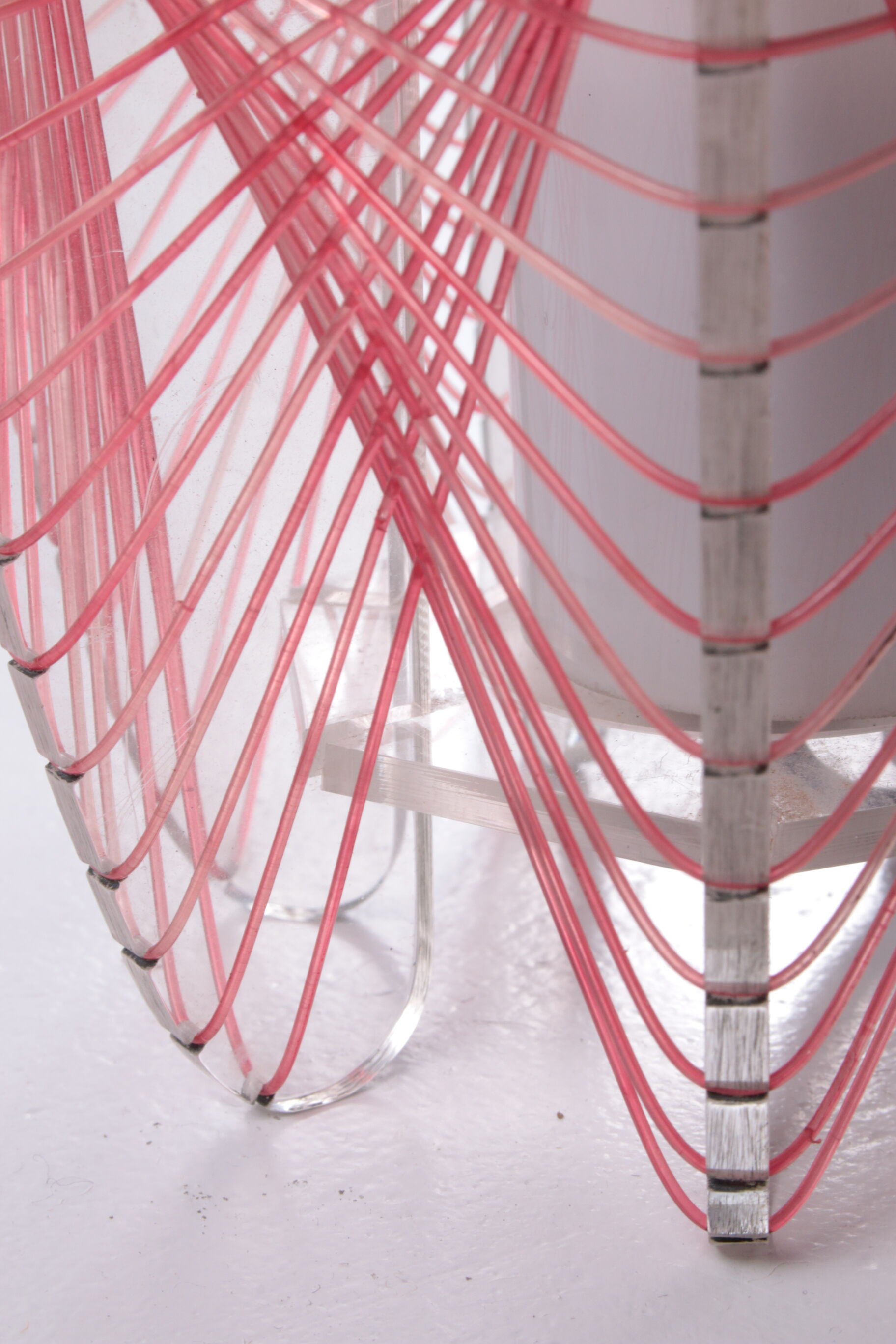 Vintage spider web table lamp 1960s