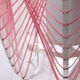 Vintage spider web table lamp 1960s