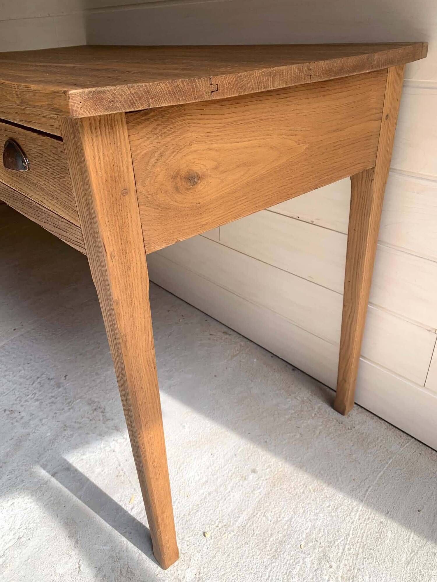 3-drawer oak desk