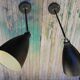 Pair of industrial arm wall lights, 60 years