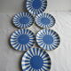 6 bread plates, model Fox Trott Sarreguemines