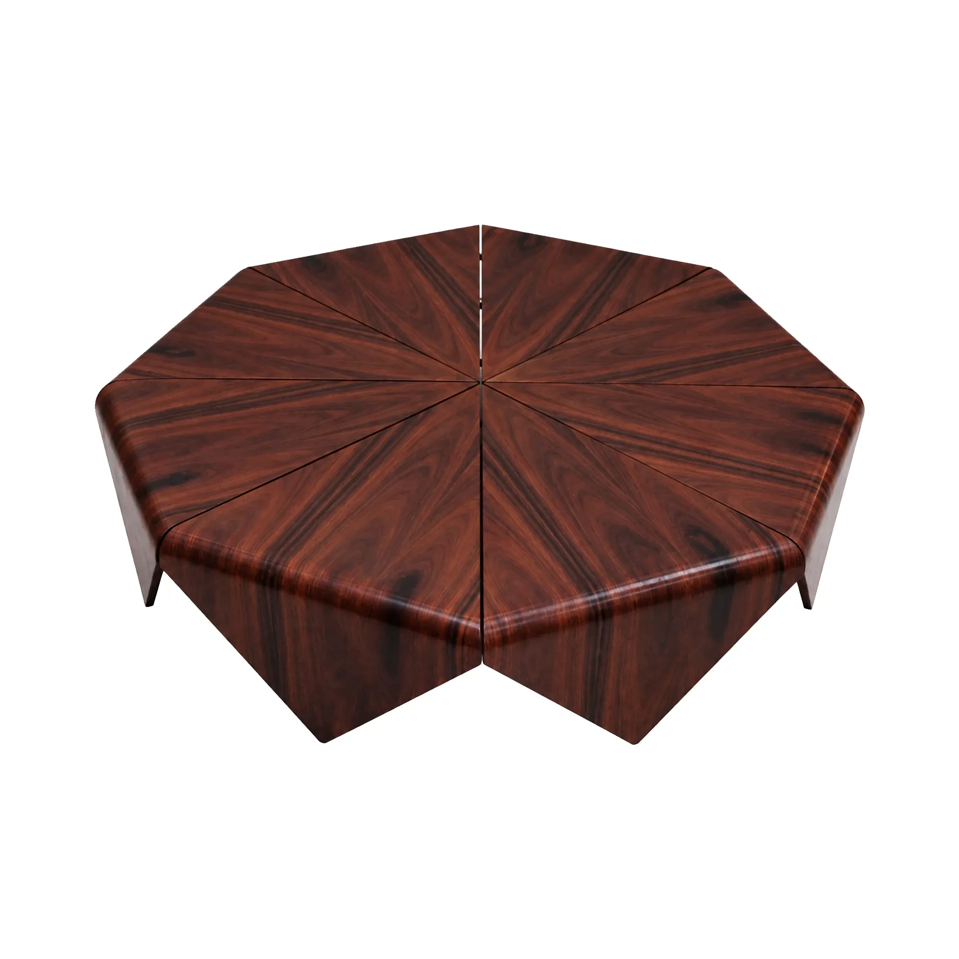 Mid-Century Jorge Zalszupin “Pétalas” Rosewood Table For L’Atelier, Brazil