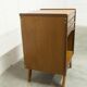 Unique 1960s bedside table with 15 complete games, compass legs, 1960s