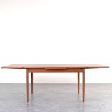 Mid-Century Danish Extendable Teak Dining Table from Rogenstrup Möbelfabrik