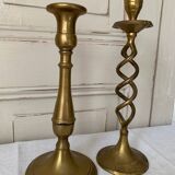 Bougeoirs en laiton