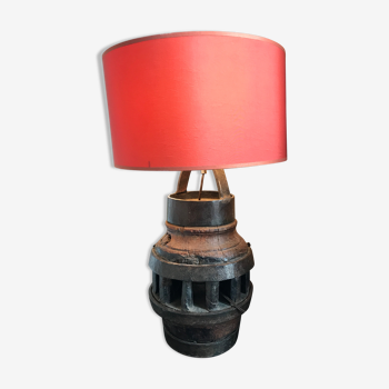 Lampe bois et métal