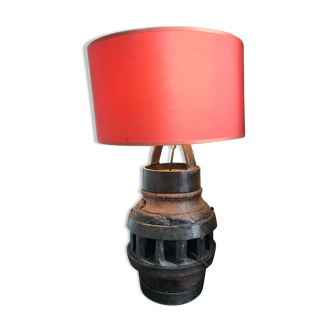 Lampe bois et métal