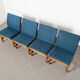 Set of 4 dining chairs model 3232 by Borge Mogensen for Fredericia Denmark 1958