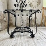 Table basse des années 80 style brutaliste