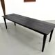 Grande Table de Ferme Années 50 en Bois Brûlé (Shou Sugi Ban) – L245 cm