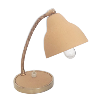Desk lamp adjustable e-reader in beige and gold metal - 1950