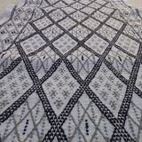 Handmade white carpet corridor 370x80cm