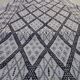 Handmade white carpet corridor 370x80cm