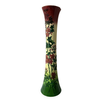 Sarreguemines vase (model 9848) floral patterns 1830