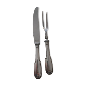 Vintage silver-plated cutting service SFAM – Shell model