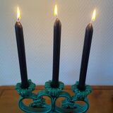 Vallauris 1950 barbotine candlesticks