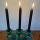 Vallauris 1950 barbotine candlesticks