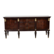 Vintage tv cabinet low cabinet mirrored mahogany veneer hollywood regency 140cm