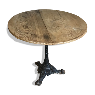 Foot bistro table cast iron 1930