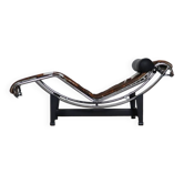 Cassina LC4 Chaise Longue In Ponyskin By Le Corbusier, Charlotte Perriand, 1980s