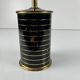 Distributeur, porte-cigarettes en métal noir et doré, 1960-70