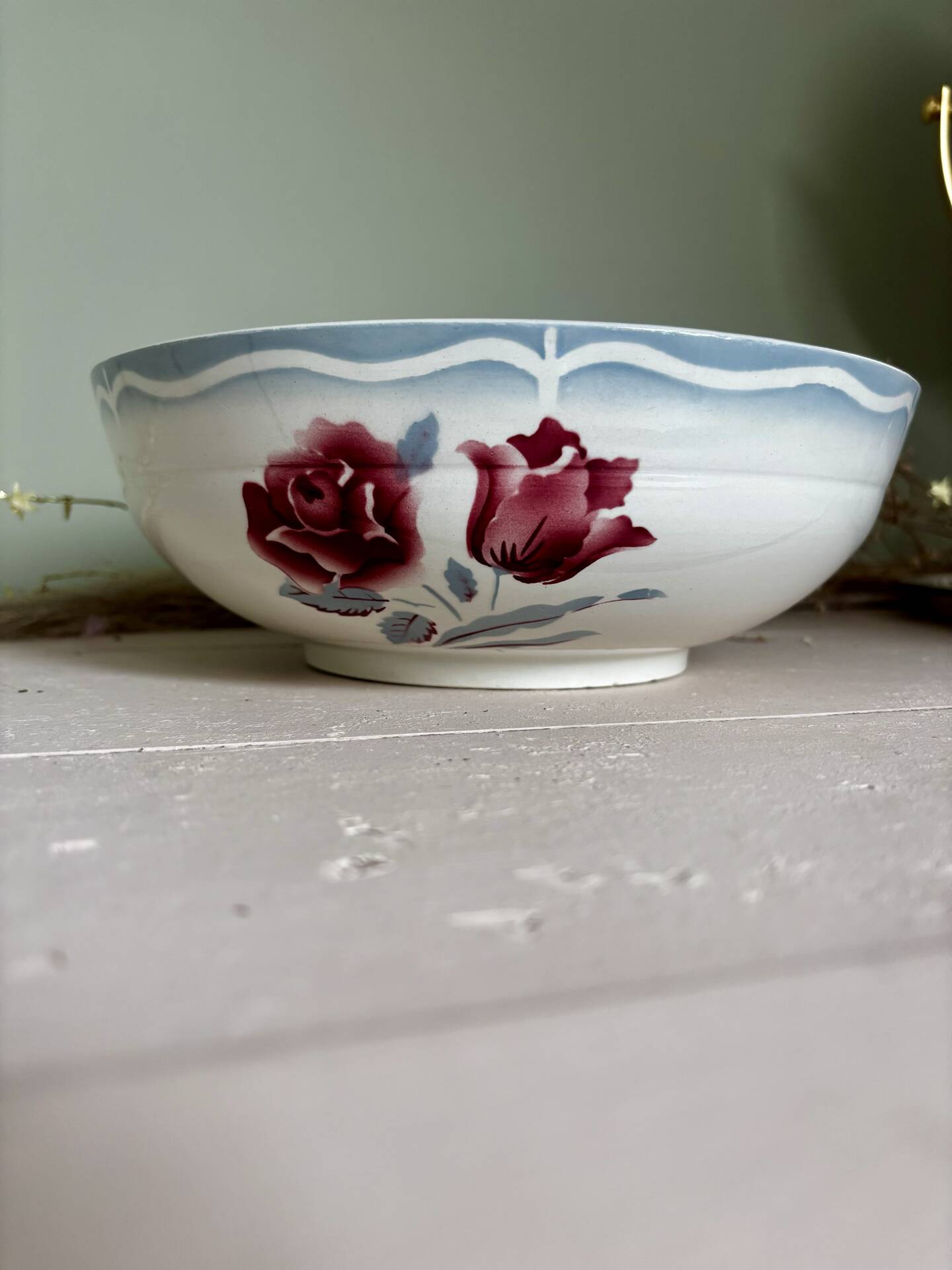 Old salad bowl Digoin Sarreguemines Alesia