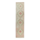 Vintage Turkish Hand-Knotted Beige Peach Runner Rug 89x330