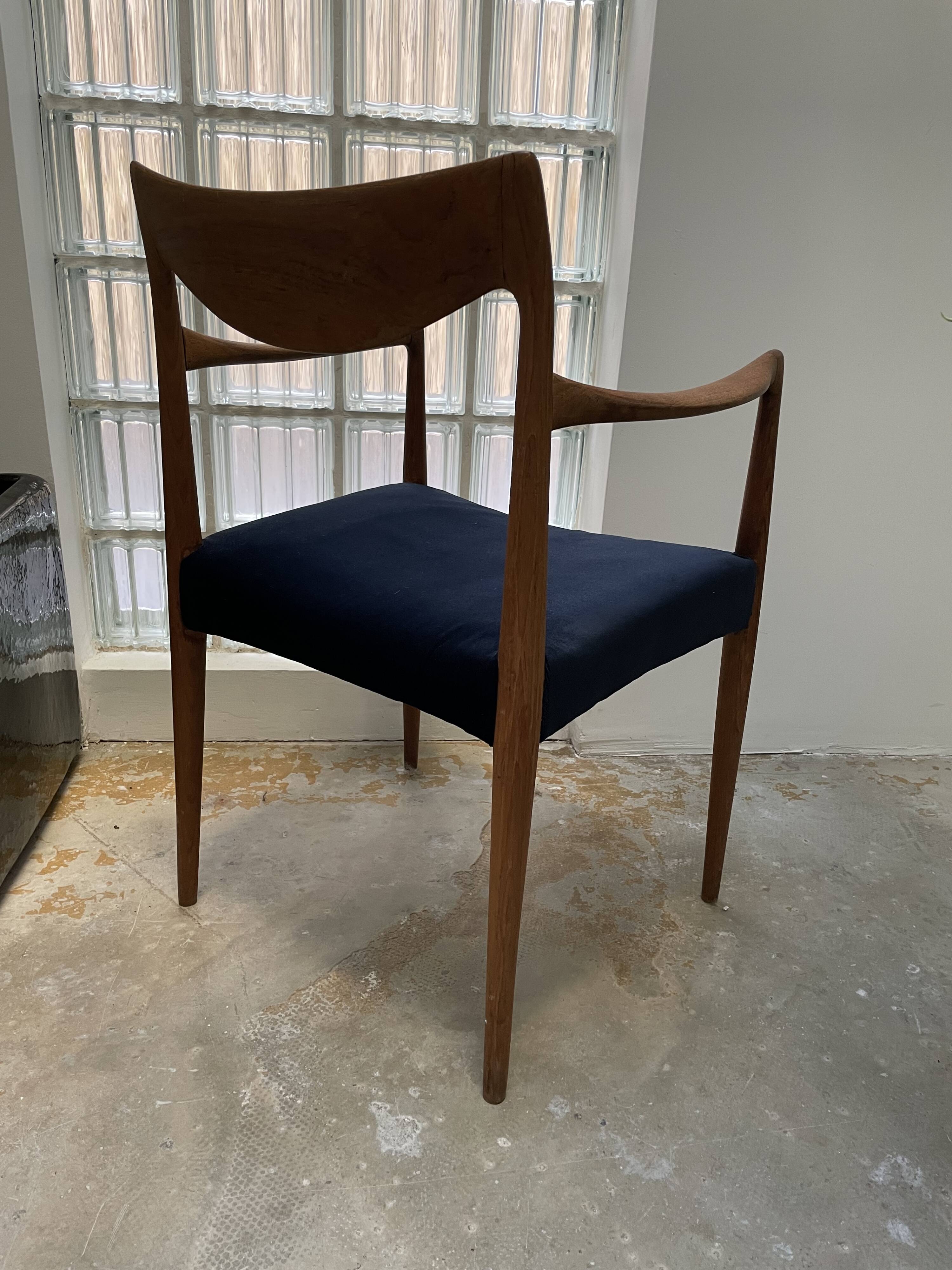 Fauteuils de Salle à Manger Modèle 56 en Teck par Niels O.Møller, 1960