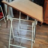 Industrial trestle drawing table