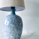Ceramic lamp blue stoneware